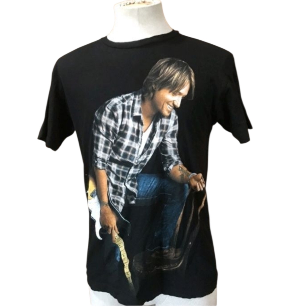 Keith Urban Vintage 2009 Concert T-Shirt Escape Together World Tour Black XL